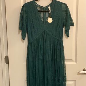 Bohemian style dress.